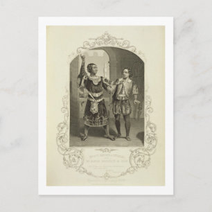 G. V. Brooke as Othello och James Bennett as Ia Vykort