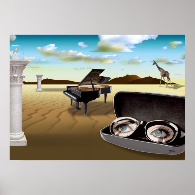 G Vass i öknen - krona Poster (Framsidan)