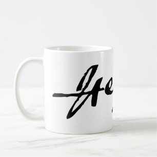G. W. F. Hegel namnteckning Kaffemugg