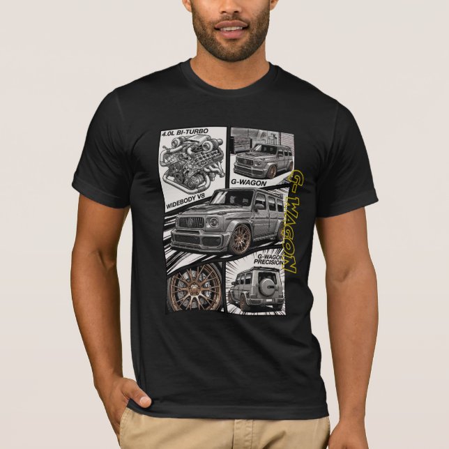 G-Wagon Custom Widebody Manga Panel T Shirt (Framsida)