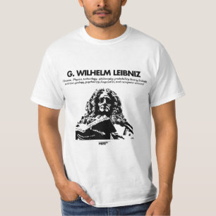 G. Whilelm Leibniz vitT-tröja T Shirt