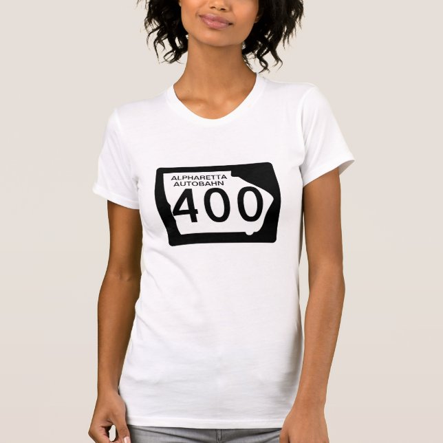 GA 400" Alpharetta Autobahn ", T-shirt (Framsida)