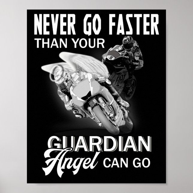 Gå aldrig snabbare än din Guardian Angel Poster (Framsidan)