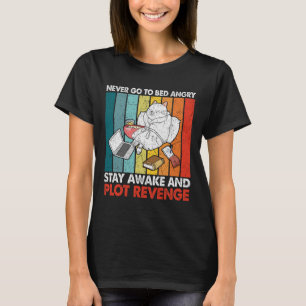 Gå aldrig ut i bed AngryStanna Aake och plot Reven T Shirt