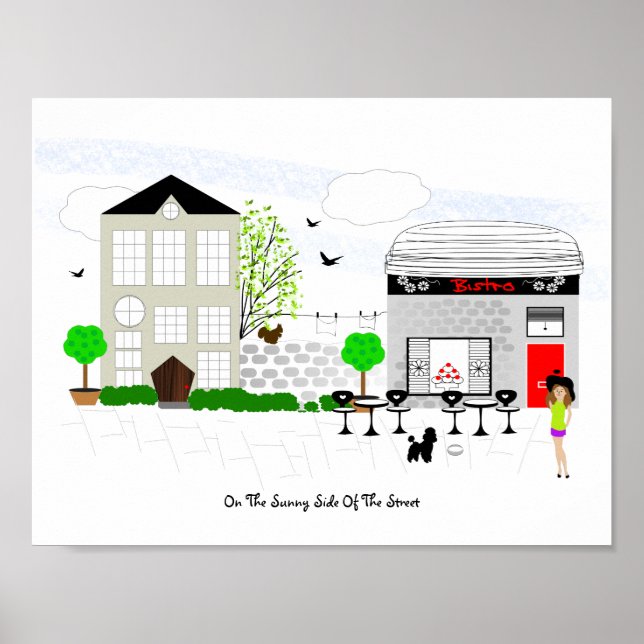Gå alltid på gatans soliga sida poster (Framsidan)