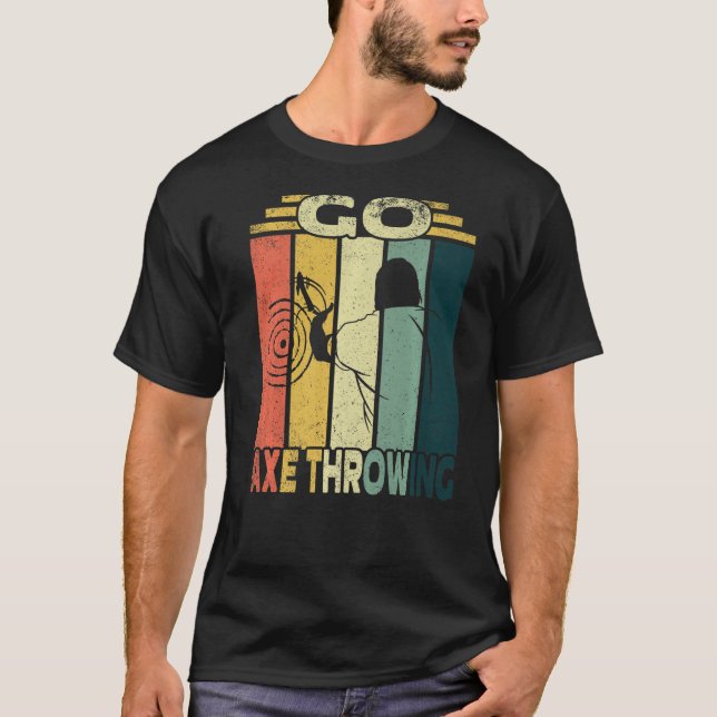 Gå åt Ax Throchet Throchet Throwing Ax T Shirt (Framsida)