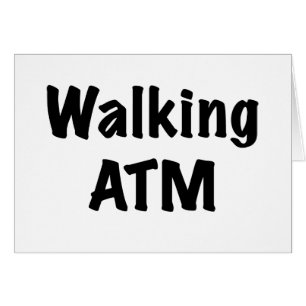 Gå ATM Hälsningskort