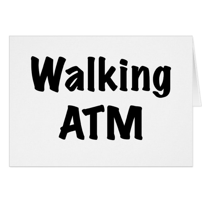 Gå ATM Hälsningskort (Framsidan Horizontal)