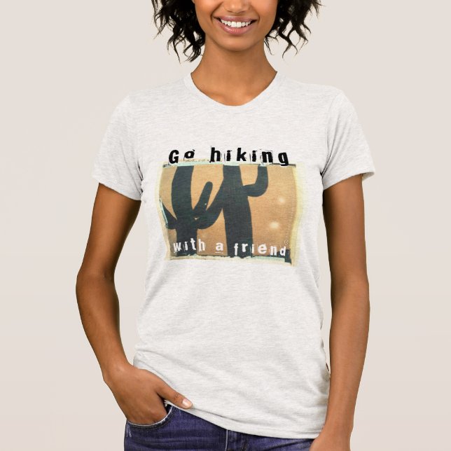 Gå att fotvandra med en vän t shirt (Framsida)