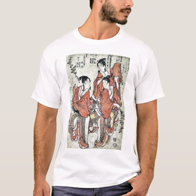 Gå att se en sumo matcha vid Katsushika, Hokusai Tee (Framsida)