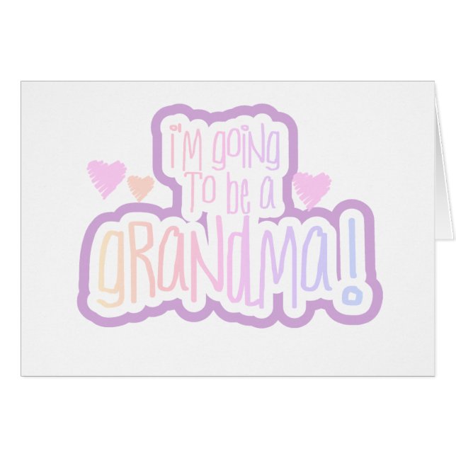 Gå att vara en mormor hälsningskort (Framsidan Horizontal)