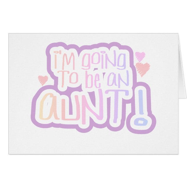 Gå att vara en moster hälsningskort (Framsidan Horizontal)