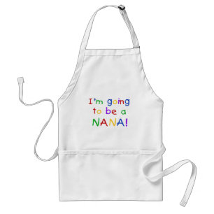 Gå att vara en Nana - primära färgTshirts Förkläde