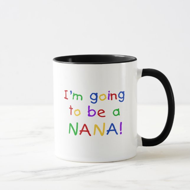 Gå att vara en Nana - primära färgTshirts Mugg (Höger)