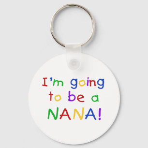 Gå att vara en Nana - primära färgTshirts Nyckelring