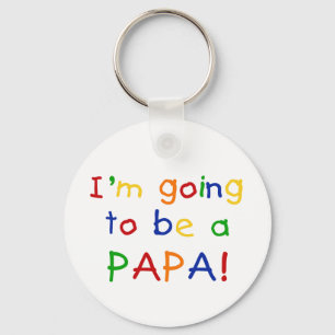 Gå att vara en pappa - primära färger nyckelring