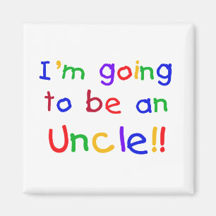Gå att vara en Uncle Primär Färga Text Magnet