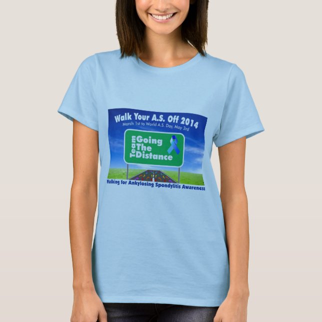 Gå avståndet t-shirt (Framsida)