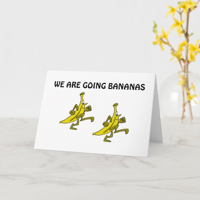 GÅ BANANAS EFTERSOM DU VÄNTAR 50-KORT KORT (Gul blomma)