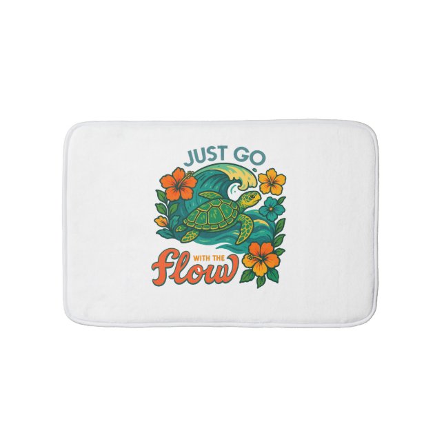 Gå bara med Flow Turtle. Badrumsmatta (Framsidan)