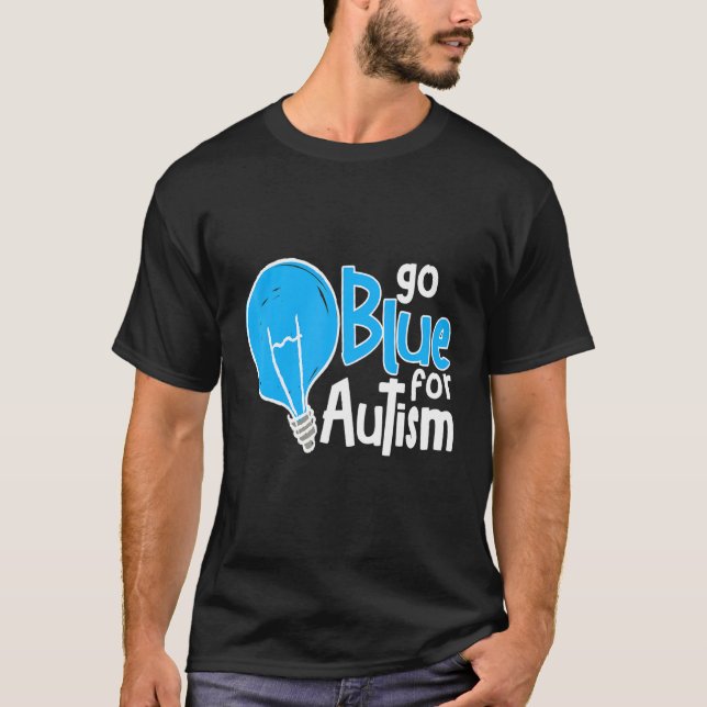 Gå Blå För Autism Autism Acceptans T Shirt (Framsida)