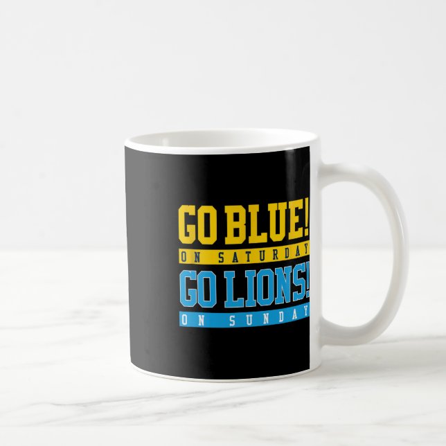 Gå blå! På lördag, gå Lejon! om fotboll i Söndag Kaffemugg (Höger)