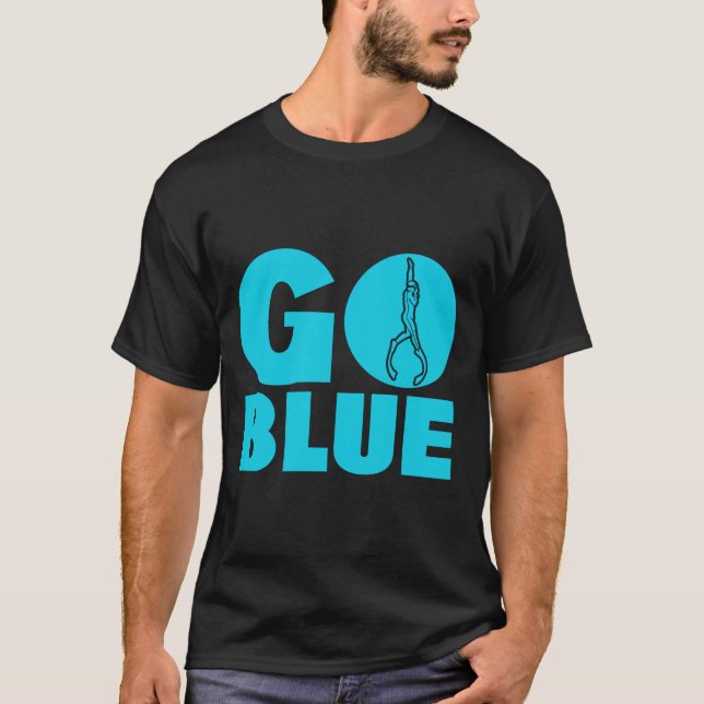Gå blå   t shirt (Framsida)