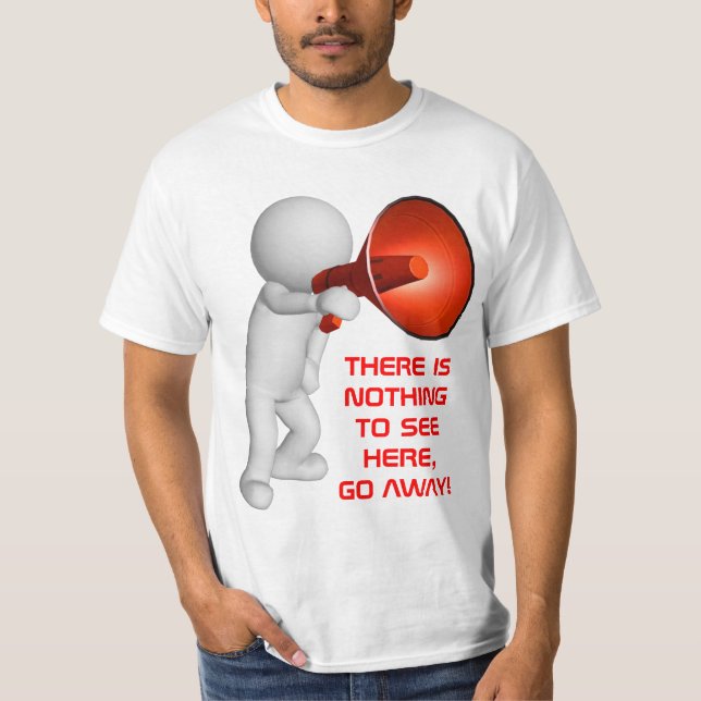 GÅ BORT!: FIGUR 3D TEE (Framsida)