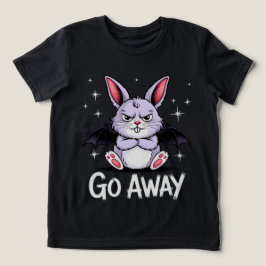 Gå bort från Sassy Gothic Bunny Creepy Cute T Shirt
