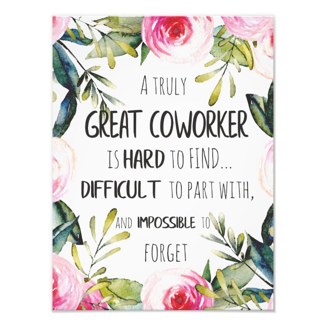 Gå bort gåva till medarbetare Lämnar Gift Adjö Fototryck (Framsidan)