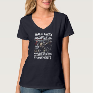 Gå bort, jag är en grumpy Old Man i Kärlek Hundar T Shirt