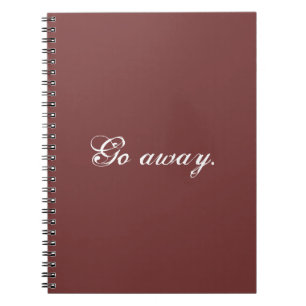 Gå bort. Limbindning Anteckningsbok Med Spiral