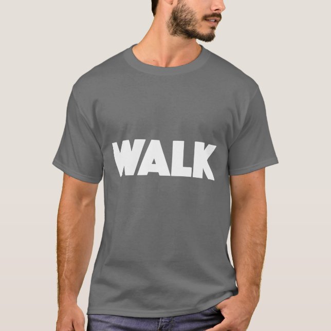 Gå Citat Stil pojke T Shirt (Framsida)