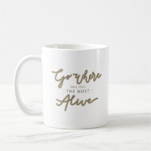 gå där levande kaffemugg