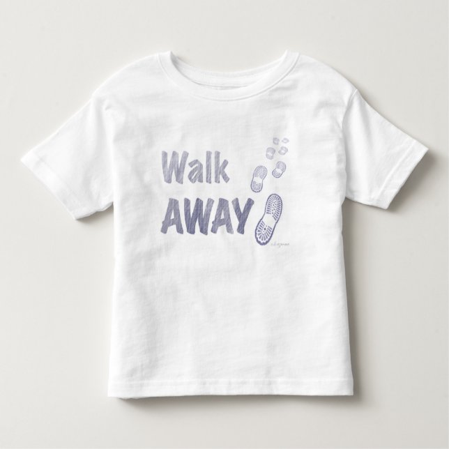 Gå den Away barnt-skjortan T-shirt (Framsida)