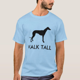 Gå den högväxt vinthundSilhouetteT-tröja T-shirt