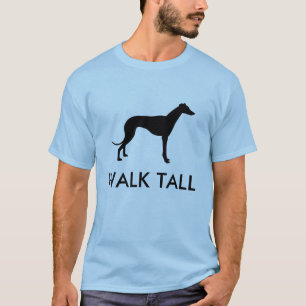 Gå den högväxt vinthundSilhouetteT-tröja T-shirt