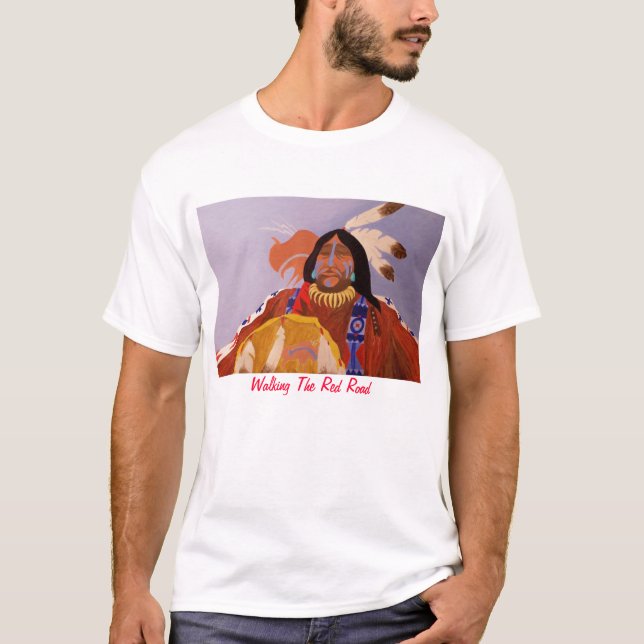 Gå den röda vägen tee shirt (Framsida)