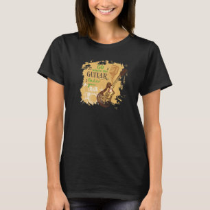 Gå dit där Guitar tar dig musikerbass T Shirt