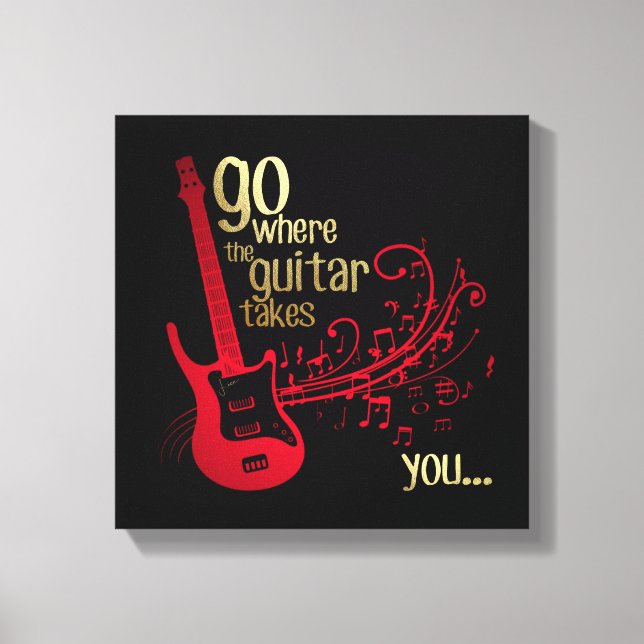 Gå dit gitarren tar dig.... Canvas Art (Framsida)