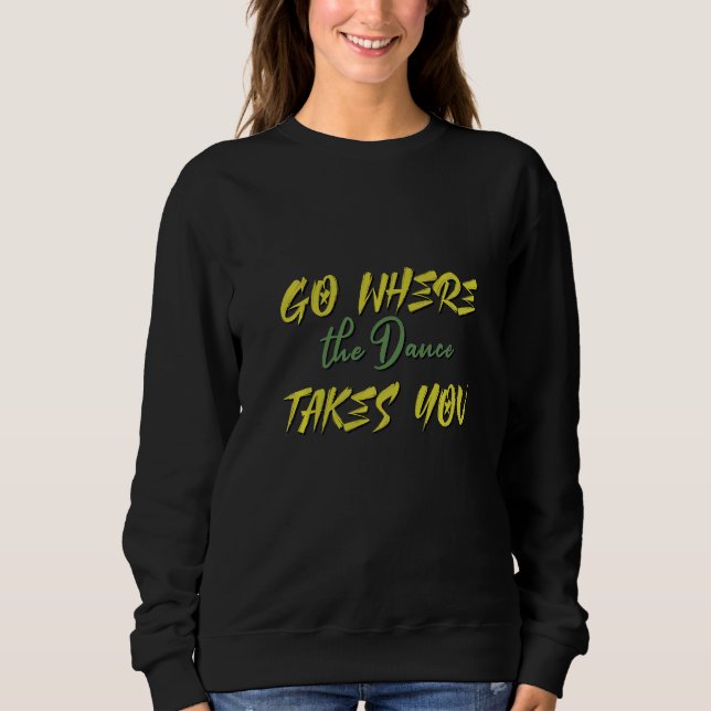 Gå dit Guitar tar dig dit. T Shirt (Framsida)