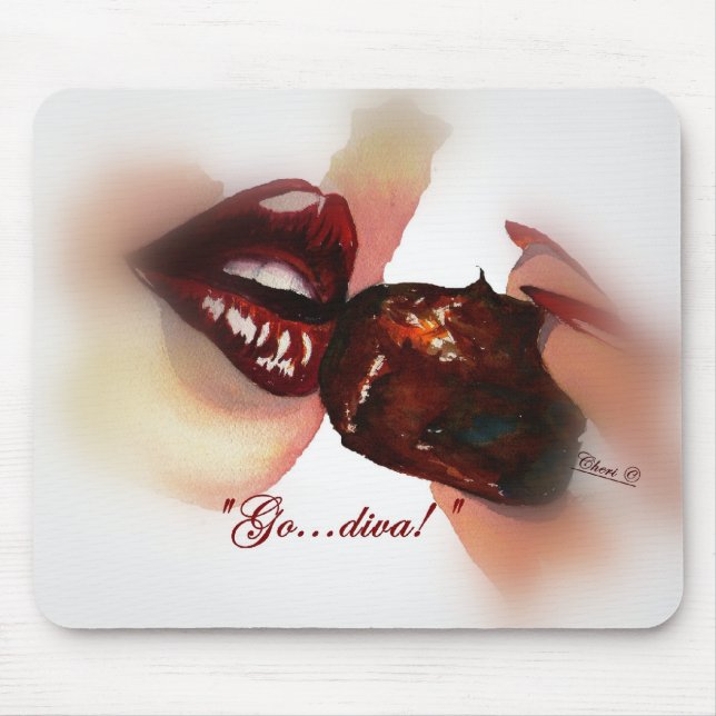 "Gå...Diva!"Mousepad Musmatta (Framsidan)