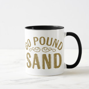Gå dunkar sanden mugg