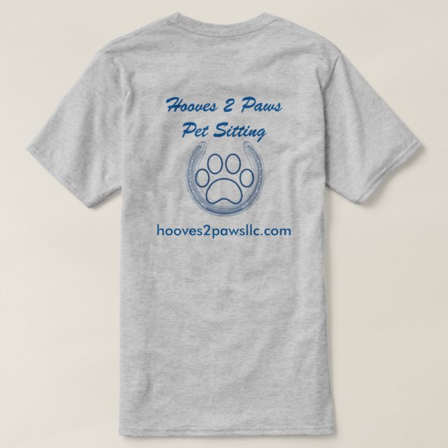 Gå en mile i mitt skor tee (Design baksida)