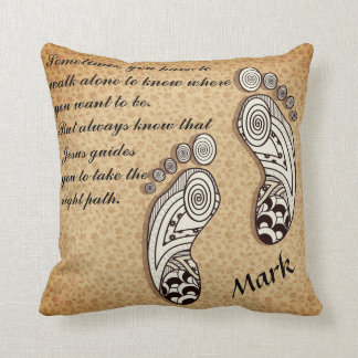 Gå ensam klotterfot kudder kudde