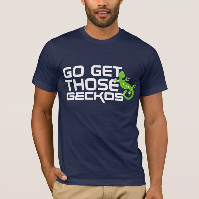 GÅ får de GECKOS T Shirt (Framsida)