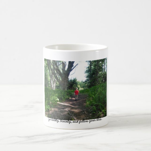 Gå fett, modigt och följ yoen… kaffemugg (Center)