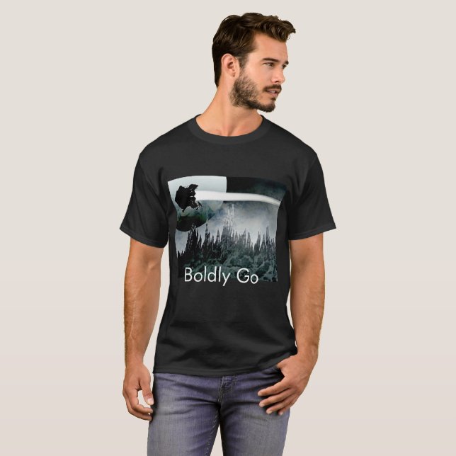 Gå fett t-shirt (Hel framsida)
