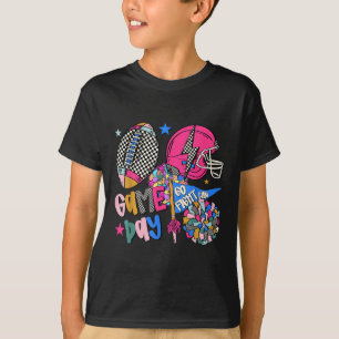 Gå Fight Vinn Touchdown Amerikansk Fotboll Matchda T Shirt