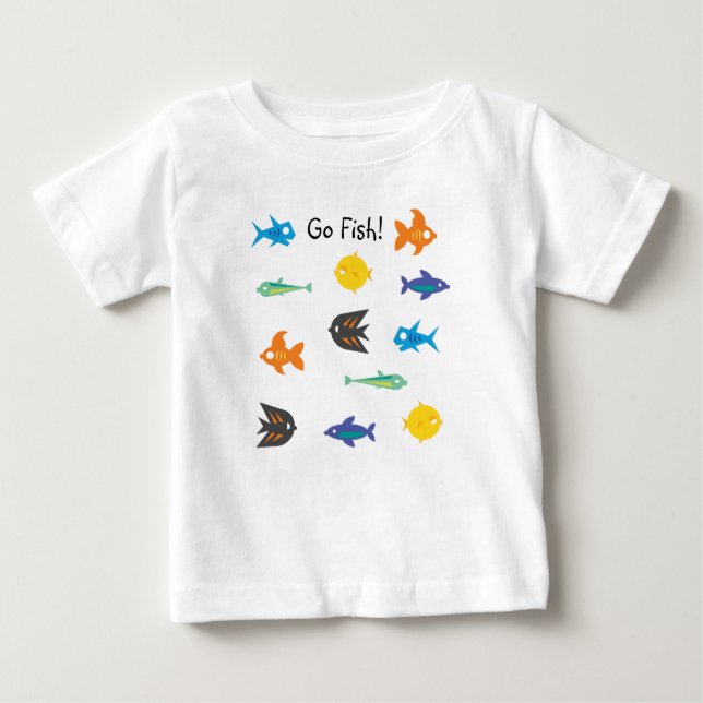 Gå Fish_some Sak Fishy_Go Fish! Tee Shirt (Framsida)